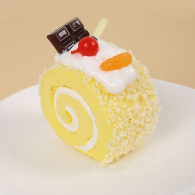 Προσομοίωση Swiss Roll Cake Model, Dessert Fake Cake Food Model, Home Stage Crafts Photography Props, Dessert Shop Display Props