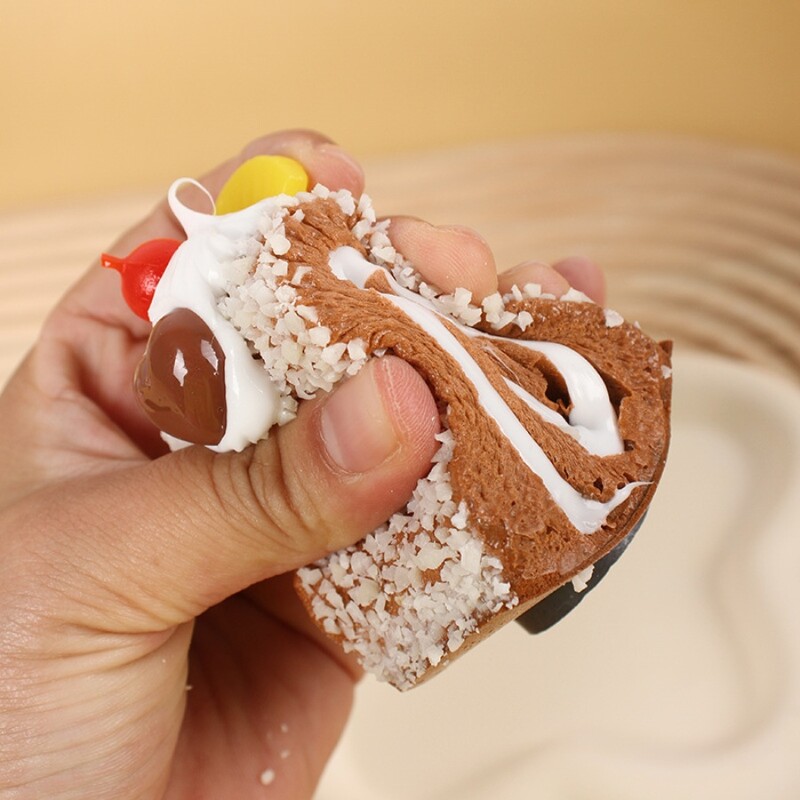 Model de tort elvețian de simulare, model de mâncare pentru prăjituri false pentru desert, obiecte de fotografie pentru meserii de acasă, accesorii pentru afișarea magazinului de deserturi