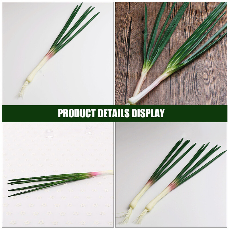 Model de ceapă simulată Decoratiuni cu legume artificiale Scalai realiste Modele de ornamente Ceapă verde falsă