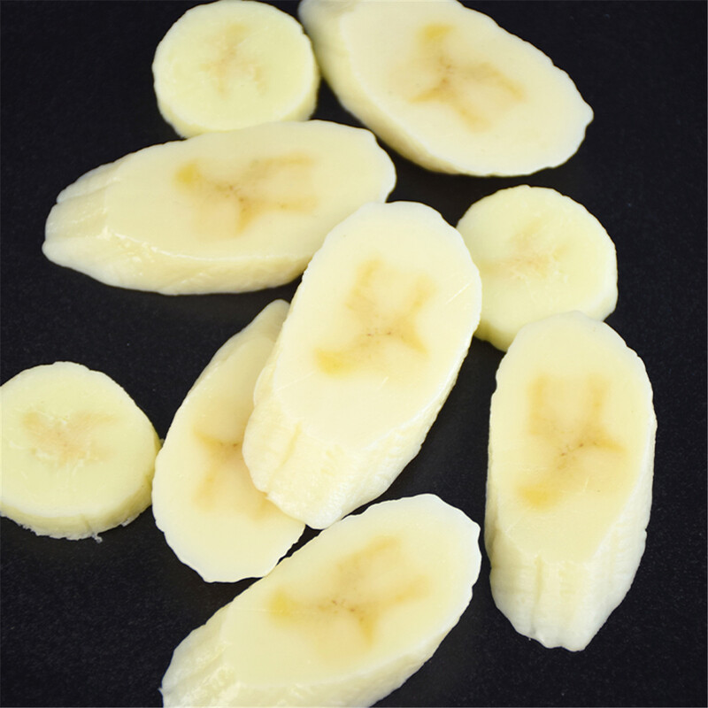 3 bucăți, felii de căpșuni simulate, felii de banane, felii de kiwi, obiecte decorative, accesorii pentru decorarea deserturilor, proces manual pentru fotografie