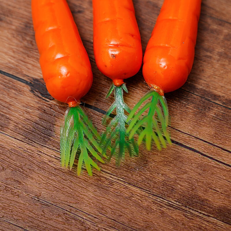 O mulțime de morcov simulat de Paște, spumă de morcov, legume artificiale, aprovizionare pentru decorare, cadou pentru copii, ornament artificial pentru petrecere de acasă.