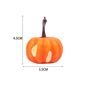 Mini Simulation Artificial Pumpkin Happy Halloween Decoration Prop Φθινοπωρινή συγκομιδή στεφάνι Φθινοπωρινή διακόσμηση γάμου Ημέρα των Ευχαριστιών