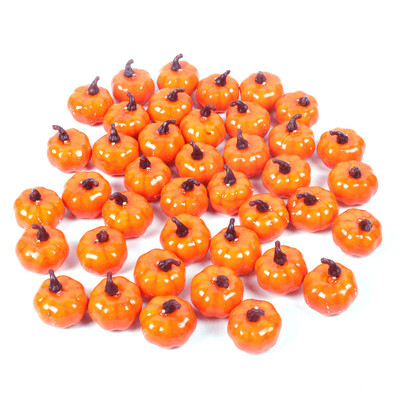 Mini Simulation Artificial Pumpkin Happy Halloween Decoration Prop Φθινοπωρινή συγκομιδή στεφάνι Φθινοπωρινή διακόσμηση γάμου Ημέρα των Ευχαριστιών