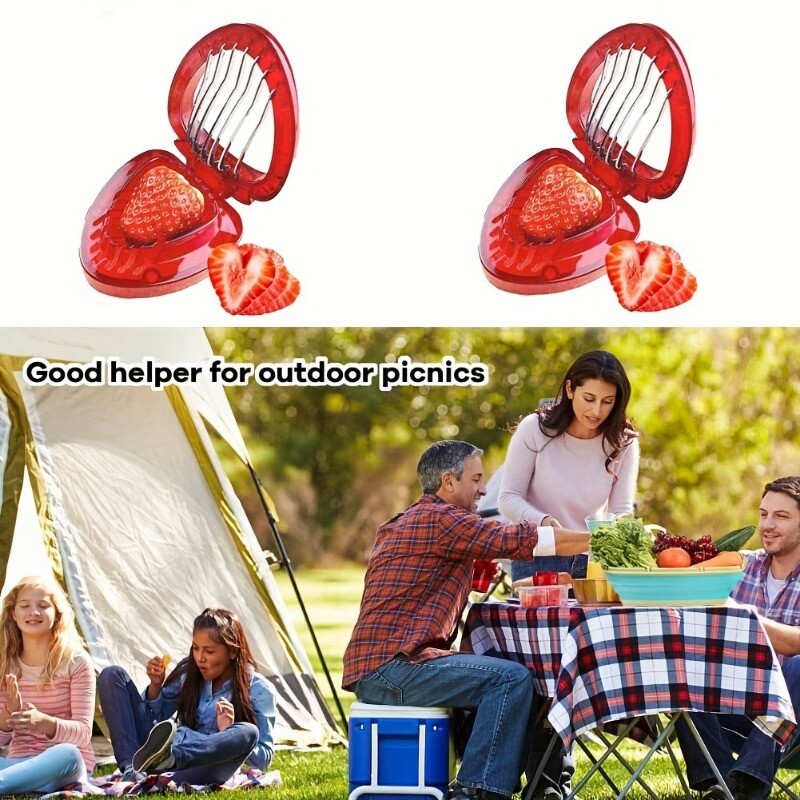 1/2 bucăți pentru îndepărtarea tulpinilor și set de tăietor de căpșuni, tăietor de cartofi, tăietor de roșii, unelte de bucătărie din oțel inoxidabil