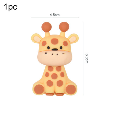 Safari Animal Cake Toppers Cute Lion Giraffe Monkey Topper Happy Birthday Cupcake Topper for Kids Jungle Birthday Party Cake Flag Decor