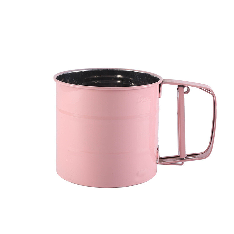 Sită de făină din oțel inoxidabil Sită de făină portabilă semiautomată Sită de făină presată manual Sită de zahăr Instrument de coacere Sită de făină