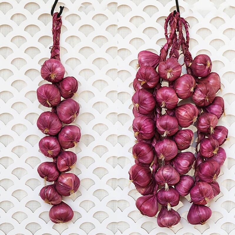 Ornament de șir de usturoi artificial pentru casă, bucătărie, petrecere, pub, ornament pentru dulap pentru acasă, restaurant, sufragerie