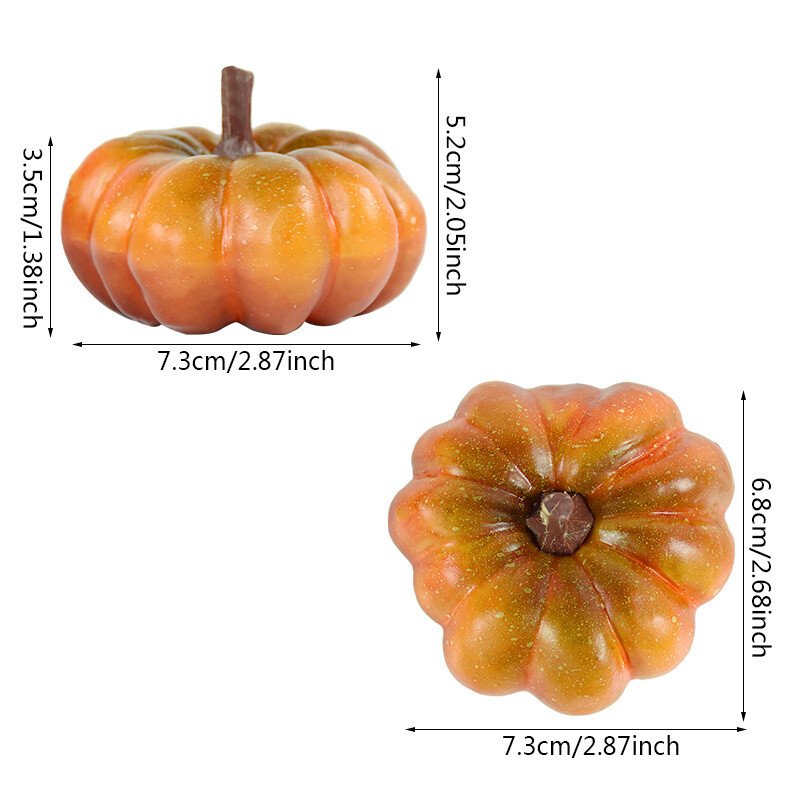 Dovleac Artificial Simulare Falsă Legume Decor de Ziua Recunoștinței Recuzită pentru petrecerea de Halloween Artizanat DIY pentru Recolta la Fermă de acasă