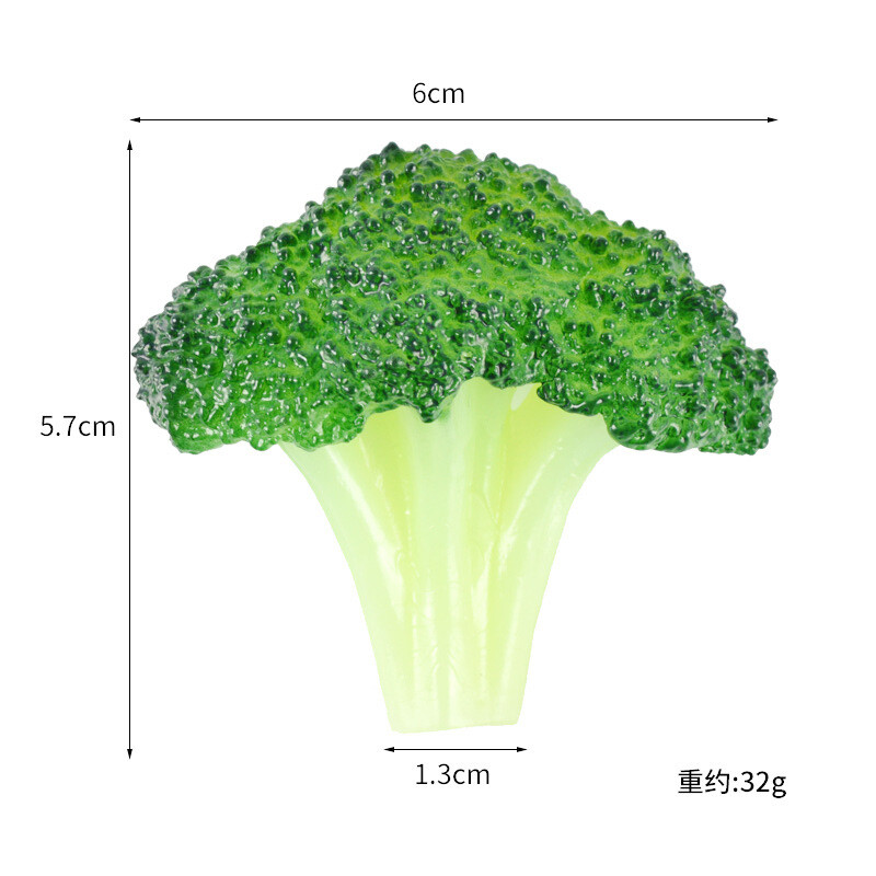 Simulare Broccoli Alimente false Legume Recuzită de bucătărie Decorație de toamnă Hotel Restaurant Vitrine Model alimentar Decor acasă