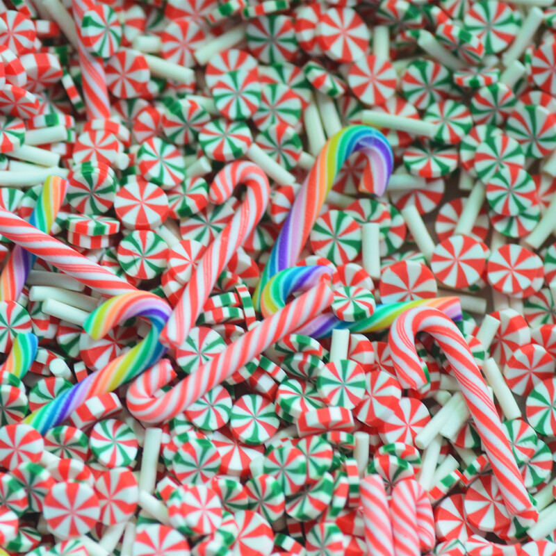 20g stropi de decorațiuni de Crăciun, argilă polimerică amestecate pentru decorațiuni pentru petreceri confetti-slime suplimente de joc-nu comestibile