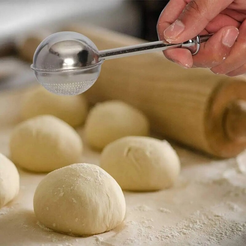 Nerūdijančio plieno miltų sietelis cukraus sijotuvas Kakavos duster Baker virtuvės įtaisai Pyragai desertas „pasidaryk pats“ kepimo miltelių maišymo įrankis