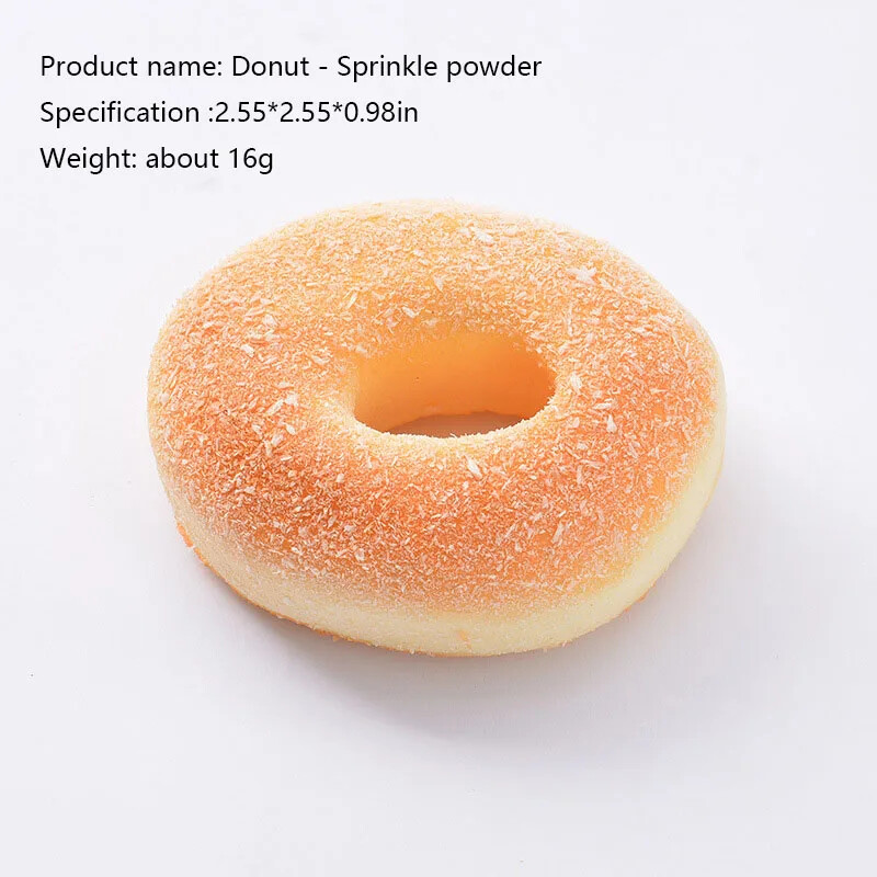 1PC Pâine Artificială Dispozitiv de eliberare a presiunii Frământat Dispozitiv de calmare a stresului Alimente false Fotografie Prop Fereastră Dulap Model Decorare falsă