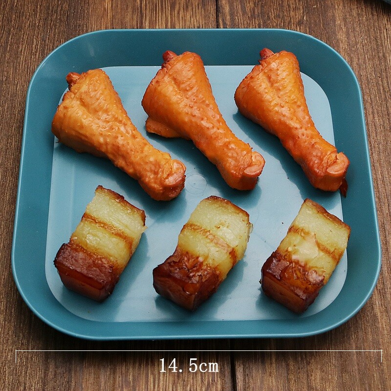 Model de mâncare de simulare pulpe de pui false mâncare cu carne Ornamente pentru vitrine de hotel Decorare pentru fotografiere Vase de recuzită jucării falsificate