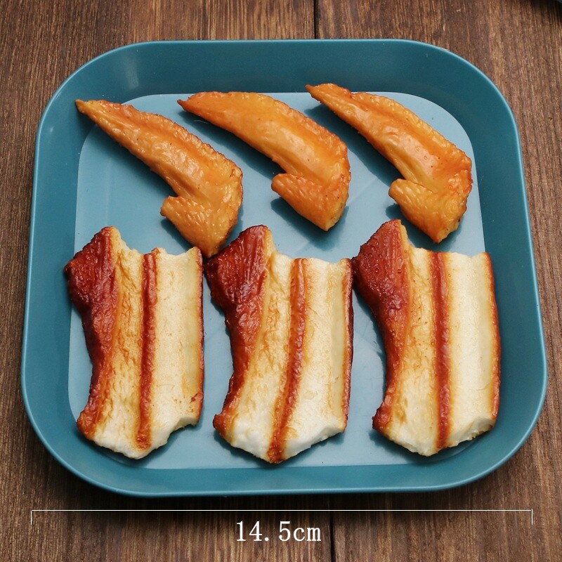 Model de mâncare de simulare pulpe de pui false mâncare cu carne Ornamente pentru vitrine de hotel Decorare pentru fotografiere Vase de recuzită jucării falsificate