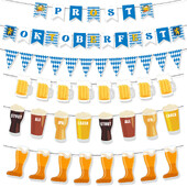 Πανό για πάρτι με θέμα το Oktoberfest Σπειροειδής κρεμάστρα Τούρτας για ενήλικες Γενέθλια Oktoberfest Διακόσμηση φόντου για πάρτι μπύρας