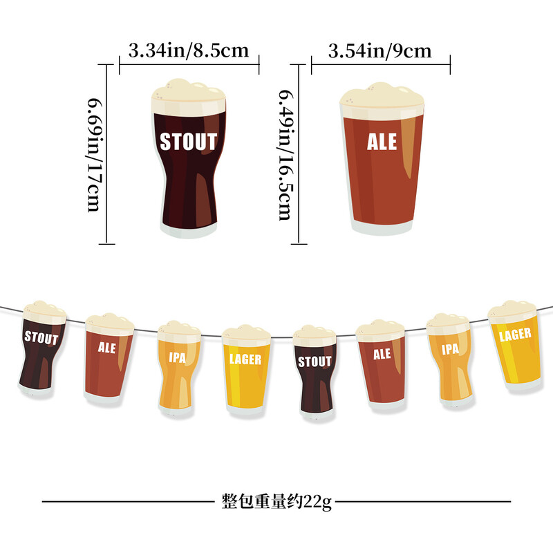 Banner pentru petrecere tematică Oktoberfest, cu umeraș în spirală, decorare pentru tort, pentru ziua de naștere a adulților, decorare de fundal pentru petrecerea de vacanță Oktoberfest