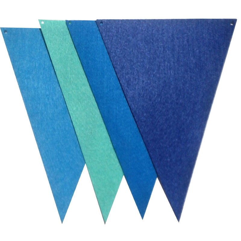 18 buc./set 16*18m Steaguri albastre Snuri Banner din pâslă Ghirlande pentru zi de naștere Fanion Fanion pentru duș pentru bebeluși Articole de decorare pentru petrecerea de nuntă