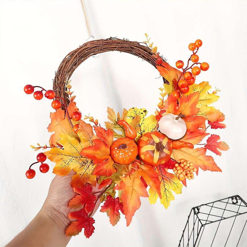 12 buc. Dovleci artificiali alb portocaliu Dovleci decorativi de recolta pentru nunta de toamna Ziua Recunostintei Centre de masa de Halloween