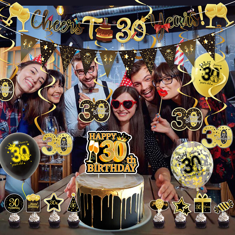 6 buc 16/18/21/30/40/50/60/70 de ani pentru petrecere de aniversare ghirlande spirale banner învolburat pandantive pentru petrecere de aniversare decor suspendat în tavan