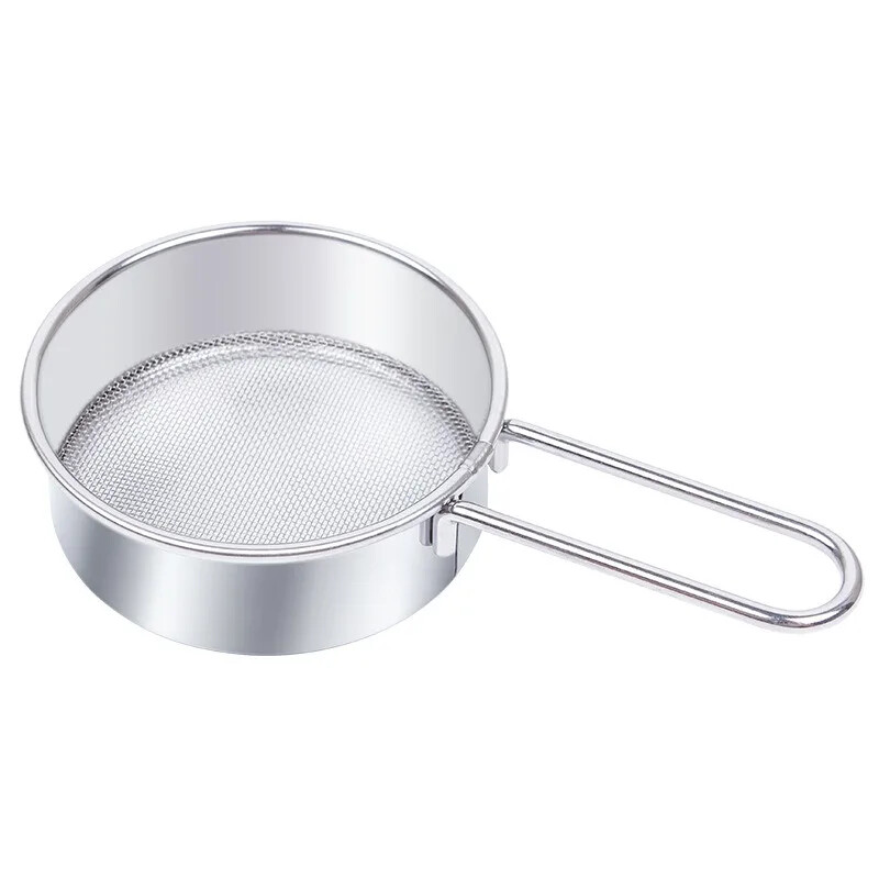 Tešlos kepimo įrankiai Milteliai Miltų tinklelis Sifter Cup Miltų sietelis Matcha Deserto sietelis Nerūdijančio plieno sietas Virtuvės įrankiai