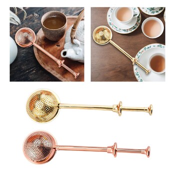 Tea Infuser Supplies Multiuse for Loose Tea Leaves Tea Ceremony Practical with Handle Tea Filter Mesh Strainer Tea Strainer