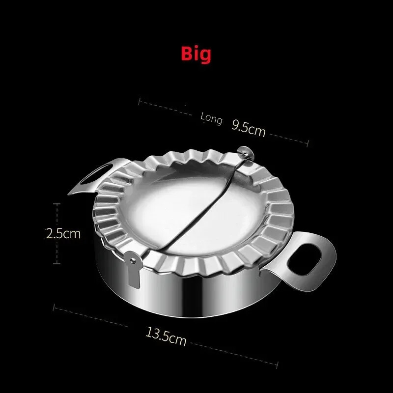 Gombócforma rozsdamentes acél gombóckészítő Ravioli Empanada Press Jiaozi gombóc tésztaprés forma konyhai kiegészítők