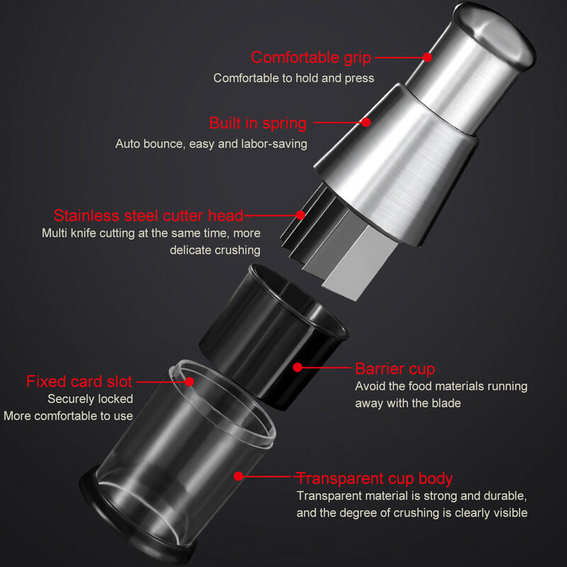 Kézi fokhagymanyomó rozsdamentes acél préselt fokhagyma aprító aprító fokhagyma aprító szerszám gyömbér chili hagymasaláta konyhai kütyük