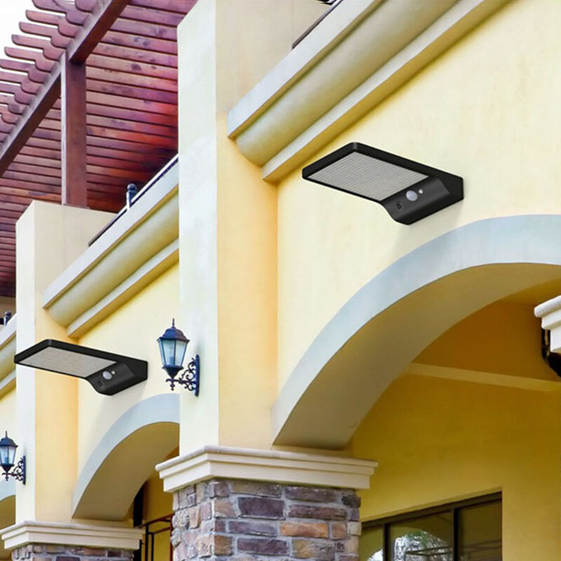 LED mozgásérzékelős fali lámpa kültéri pálya lámpa hőálló ​napfény külső kerti dekorációs kiegészítők