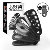 Στοιβαζόμενα Gadgets Κουζίνας 6 τεμαχίων Πεπόνι Μύλος Κόφτης Βοτάνων Μύλος Σκόρδου Ανοιχτήρι Τρίφτης Τυριών Κόφτης πίτσας