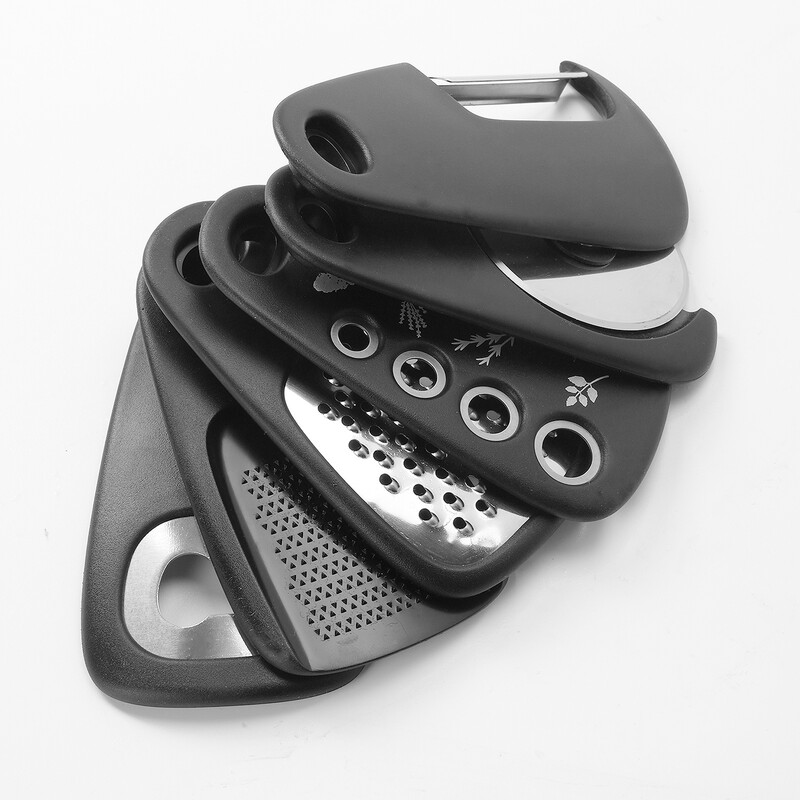 Egymásra rakható konyhai eszközök 6 részes dinnyedaráló fűszernövény vágó fokhagyma daráló konzervnyitó sajtreszelő pizza vágó