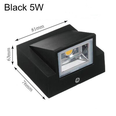 Φωτιστικό τοίχου Nordic LED 5W 10W Αδιάβροχο Εξωτερικό Κήπο Αυλή Διάδρομος Διάδρομος Μπαλκόνι Φωτιστικό AC110V 220V