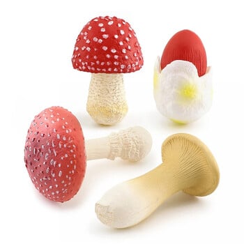 Προσομοίωση Μανιτάρι Τεχνητός Μύκητας Matsutake Oyster Figurines Fairy Garden Model Early Education Teaching Games Διακόσμηση σπιτιού