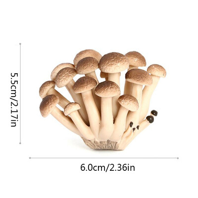 Προσομοίωση Μανιτάρι Τεχνητός Μύκητας Matsutake Oyster Figurines Fairy Garden Model Early Education Teaching Games Διακόσμηση σπιτιού