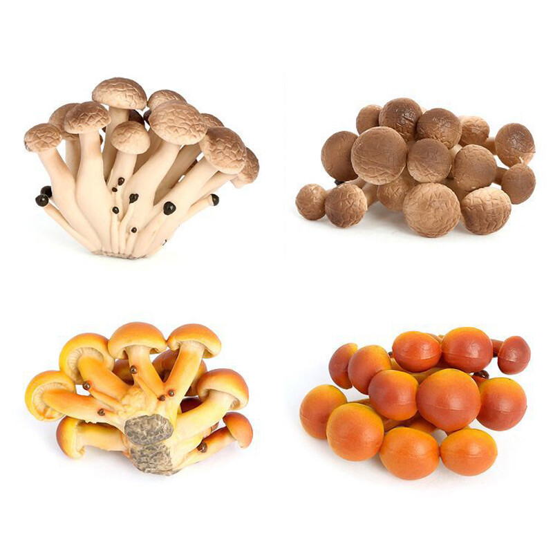 Szimuláció Gomba Mesterséges Gomba Matsutake Oyster Figurák Tündérkert Modell Korai oktatás Tanítási játékok Otthoni dekoráció