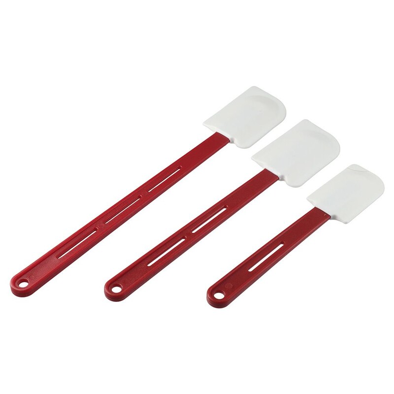 Háztartási, magas hőmérsékletű szilikon spatulák, többcélú, tartós, akasztólyuk tervezésű spatula fogantyúval konyhai főzéshez, sütéshez