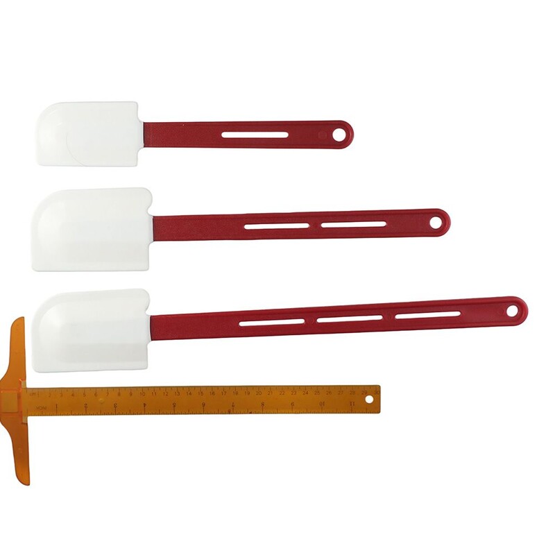 Háztartási, magas hőmérsékletű szilikon spatulák, többcélú, tartós, akasztólyuk tervezésű spatula fogantyúval konyhai főzéshez, sütéshez