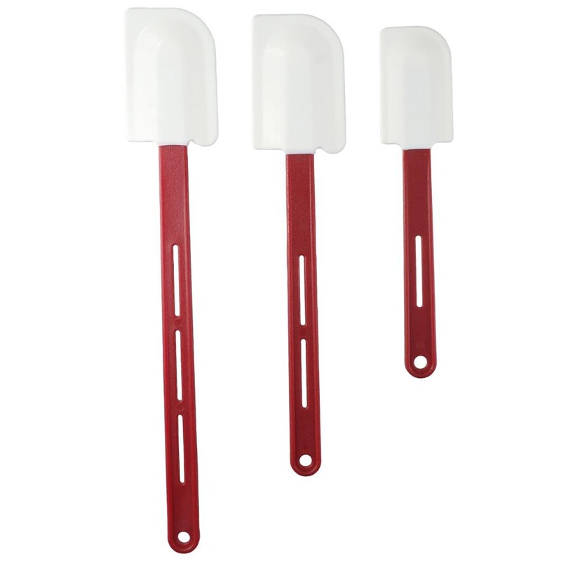 Háztartási, magas hőmérsékletű szilikon spatulák, többcélú, tartós, akasztólyuk tervezésű spatula fogantyúval konyhai főzéshez, sütéshez