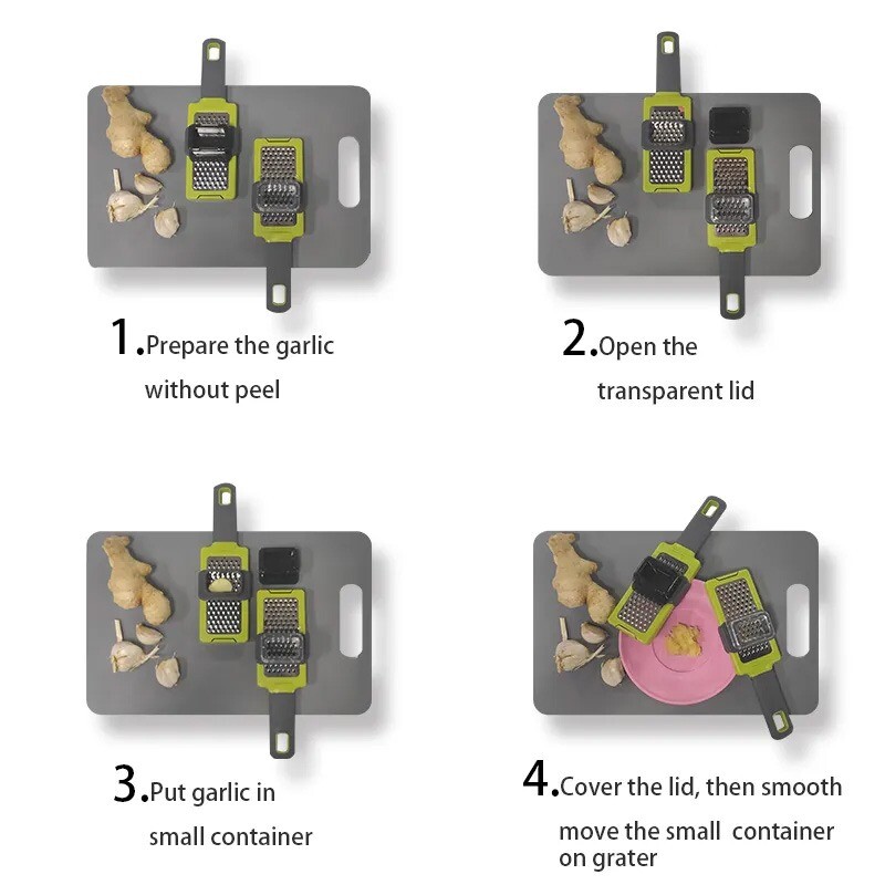 Gyömbéres fokhagyma reszelő Fokhagymaprés Gyömbérkés Kézi ételaprító Hagyma aprító Háztartási fokhagyma gyömbér daráló eszközök