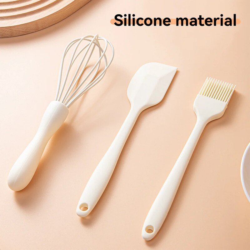 Nerūdijančio plieno skustuvas žirklės peilis kiaušinių plaktuvas butelių atidarytuvo rinkinys silikoninis kepimo rinkinys aliejaus teptukas Mentele grandiklis Virtuvės įrankiai