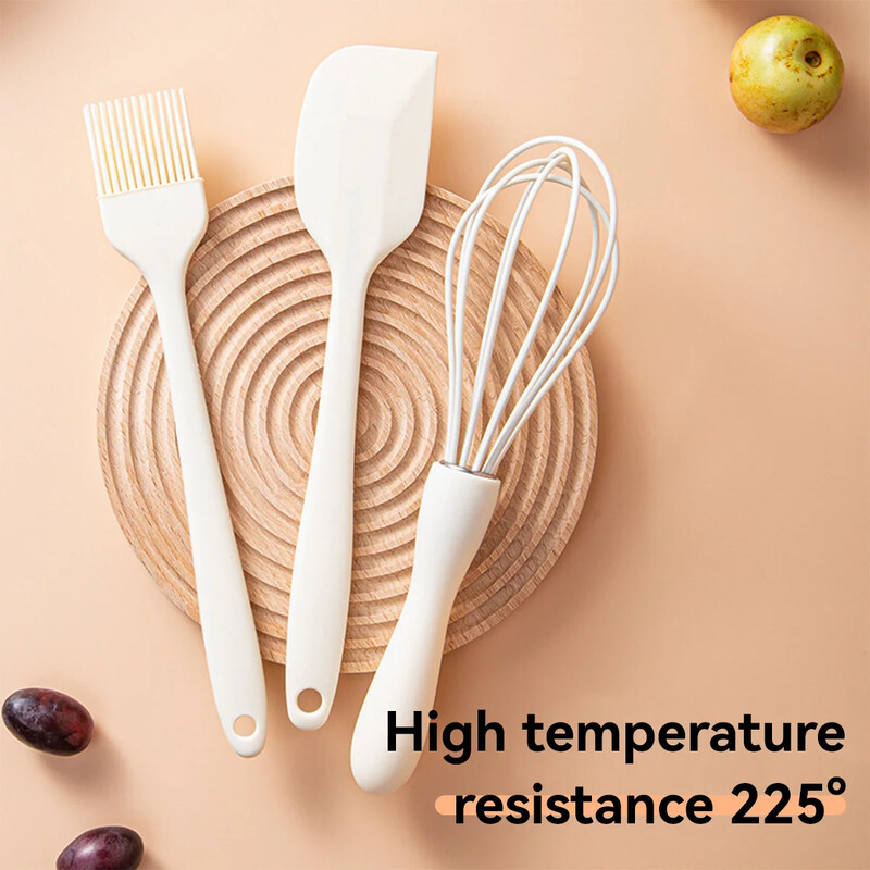 Nerūdijančio plieno skustuvas žirklės peilis kiaušinių plaktuvas butelių atidarytuvo rinkinys silikoninis kepimo rinkinys aliejaus teptukas Mentele grandiklis Virtuvės įrankiai