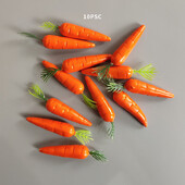 10 τμχ Mini Artificial Simulation Carrot Shop Διακόσμηση σπιτιού Ζωντανά λαχανικά Μοντέλο καρότου Σκοποβολής Παιδική καλλιτεχνική εκπαίδευση