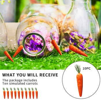 10 τμχ Mini Artificial Simulation Carrot Shop Διακόσμηση σπιτιού Ζωντανά λαχανικά Μοντέλο καρότου Σκοποβολής Παιδική καλλιτεχνική εκπαίδευση