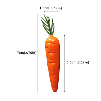 10 τμχ Mini Artificial Simulation Carrot Shop Διακόσμηση σπιτιού Ζωντανά λαχανικά Μοντέλο καρότου Σκοποβολής Παιδική καλλιτεχνική εκπαίδευση