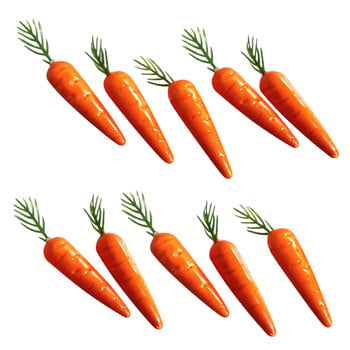 10 τμχ Mini Artificial Simulation Carrot Shop Διακόσμηση σπιτιού Ζωντανά λαχανικά Μοντέλο καρότου Σκοποβολής Παιδική καλλιτεχνική εκπαίδευση