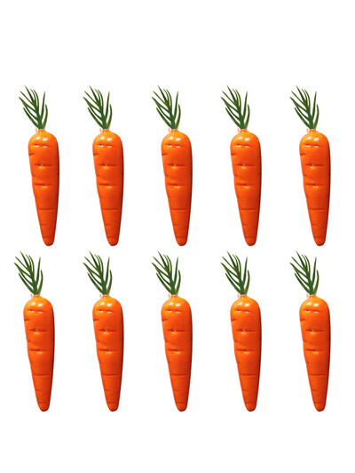 10 τμχ Mini Artificial Simulation Carrot Shop Διακόσμηση σπιτιού Ζωντανά λαχανικά Μοντέλο καρότου Σκοποβολής Παιδική καλλιτεχνική εκπαίδευση