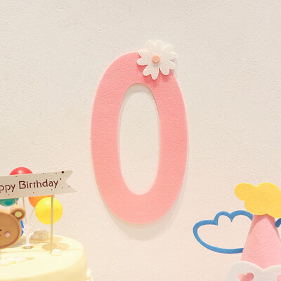 Πανό για κορίτσια για 1ο γενέθλια Happy Party Rainbow Clouds "Happy Birthday" "Be Happy" Πανό ύφασμα γενεθλίων Κρεμαστό πανό Γιρλάντα