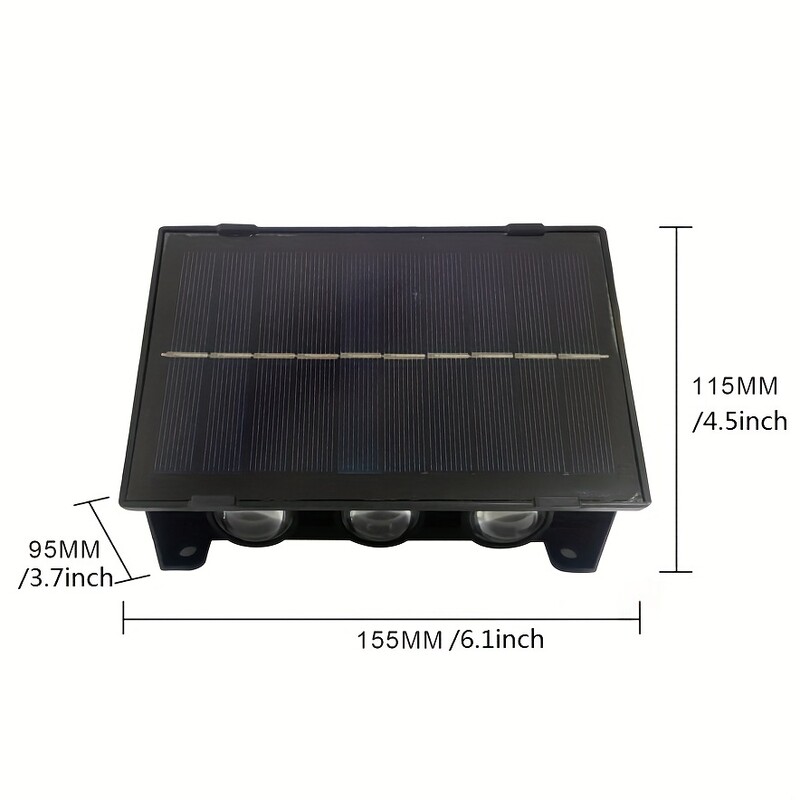 6 LED gyöngyös napelemes fali lámpa kültéri 2835 RGB vízálló napelemes kerítés lámpák kerti dekoráció színváltó napfény fény