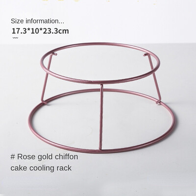 Tortų formų aušinimo lentyna neprideganti rožinio aukso apversta aušinimo lentyna tinka 6 colių 8 colių torto formų kepimo reikmenys tortų stovas