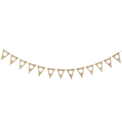 Vintage γιούτα Hessian λινάτσα Πανό Γαμήλιο πάρτι Eid Al-Fitr Φωτογραφία για πάρτι γενεθλίων Κρεμαστά διακοσμητικά σημαίες γιρλάντα
