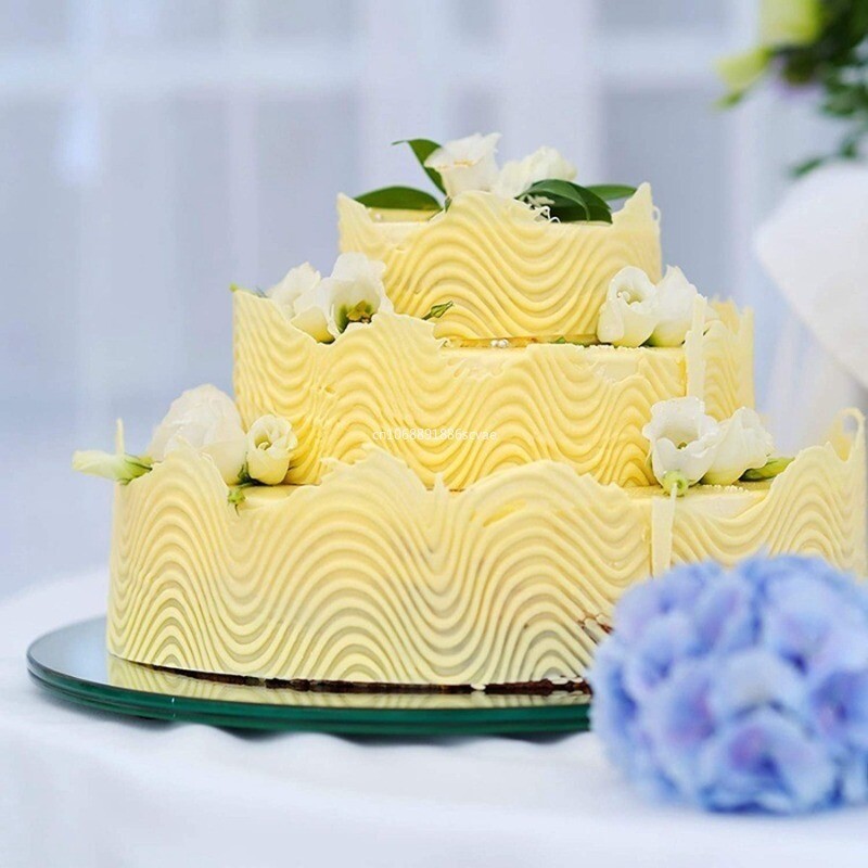 1 vnt. permatoma akrilo lėkštė, pritaikyta plexiglass diskinė lenta, skirta tortų kepimo dekorui, nuotraukų rėmelis 10-30 mm